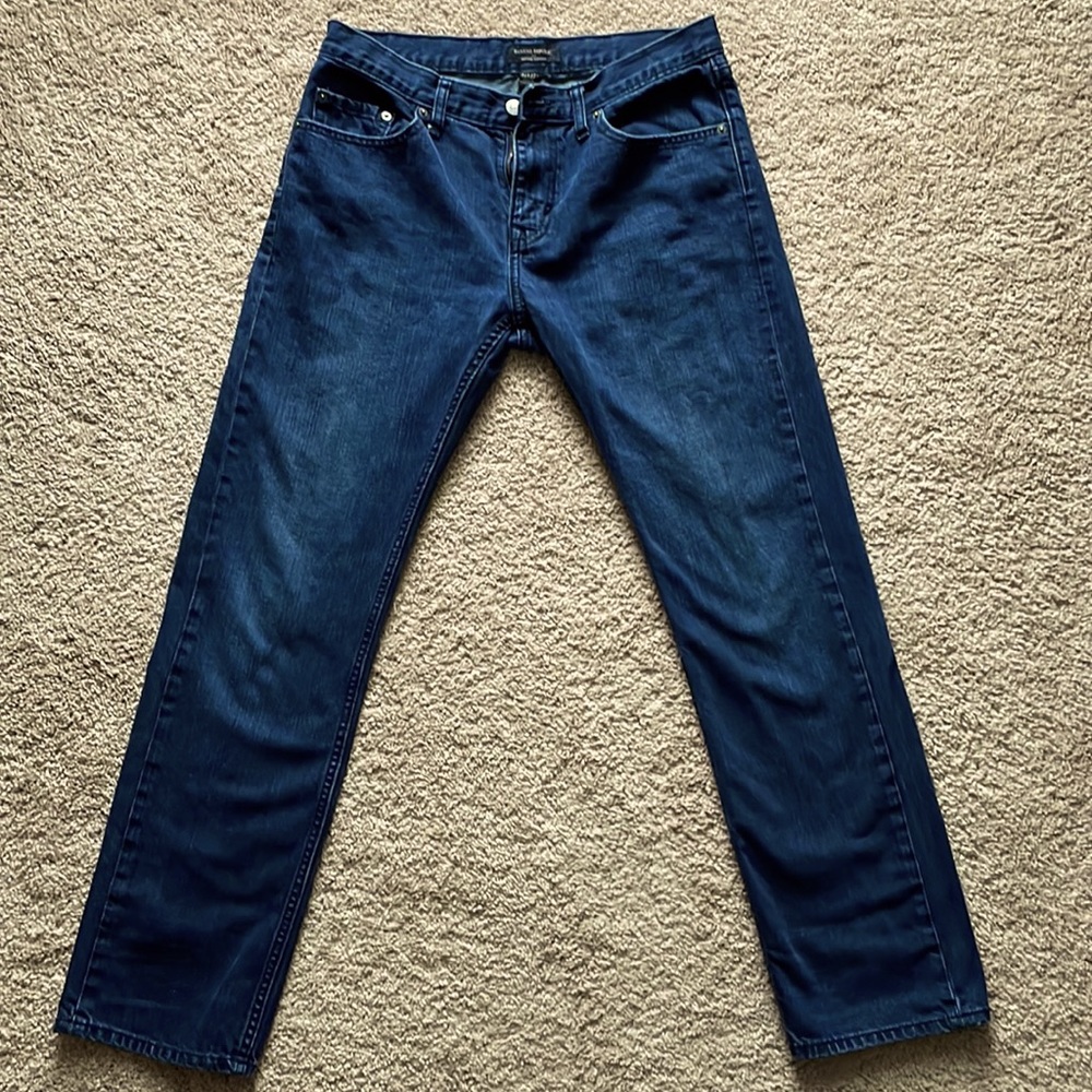 Indigo blue Banana Republic Vintage straight jeans